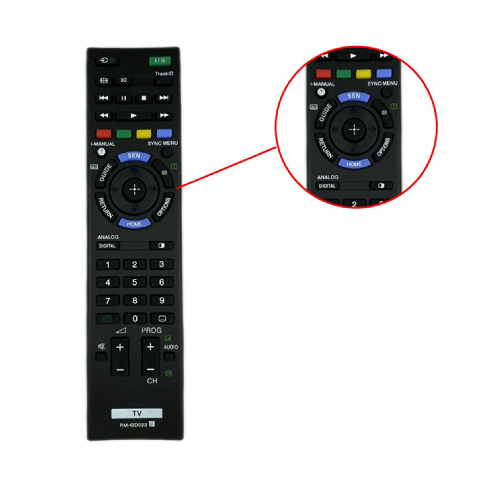 2X RM-GD022 التحكم عن بعد لتلفزيون سوني RM-GD022 RM-GD021 RM-GD020 RM-GD023