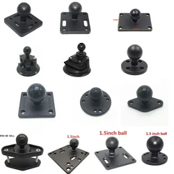 1 inch or 1.5 inch Rubber Ball Mount to Aluminum Motorcycle Round or Square Mounting Base for Gopro for Garmin
