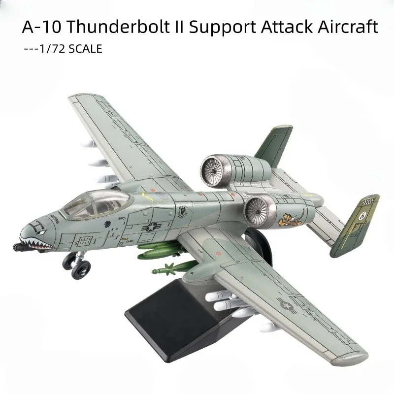1/72 Creative Military Series New A-10 Thunderbolt II Support Attack Aircraft Building Blocks Fighter Model Toys For Xmas Gifts