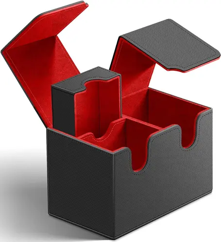 Caja de almacenamiento de tarjetas, caja de marca grande, caja de almacenamiento de color sólido, instalación lateral superior, juguetes, juegos, tarjeta de colección para comercio