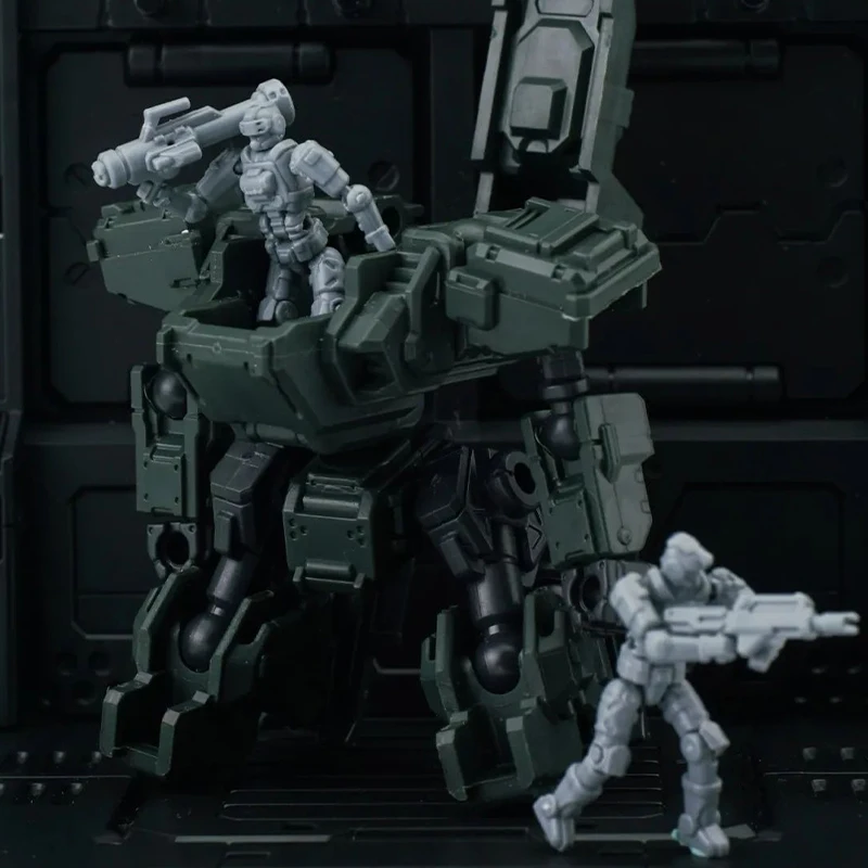 

6 Pcs Sheik Mainland Driver Action Figure Fit For 3min 1/60 Series Combat Team Driver Figure Assembly Models Mini Statue Gifts