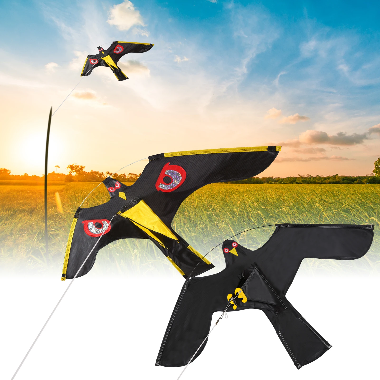 Bird Repeller Flying Hawk Kite Garden Supplies Scarecrow Decoration Outdoor Pest Control Repellents