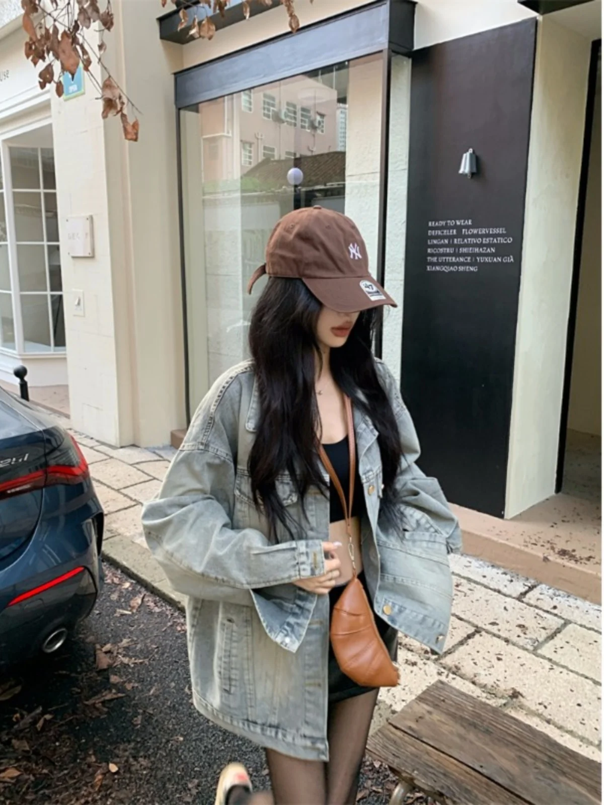 

Jackets Woman Fashion Slim-Fit Furry Cargo Punk Layering Tie-Dyed Arts Ulzzang Slant Western Lace Premium Striped Gothic Y2K