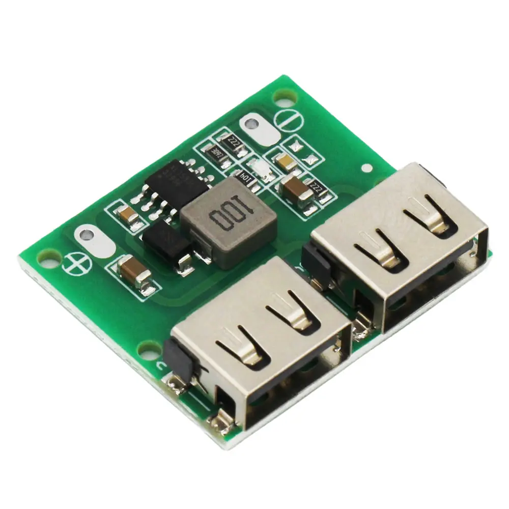 3pcs 9V 12V 24V to 5V 3A DC-DC Step Down Charger Power Module Dual USB Output Buck Voltage Board Car Charging Regulator 6-26V