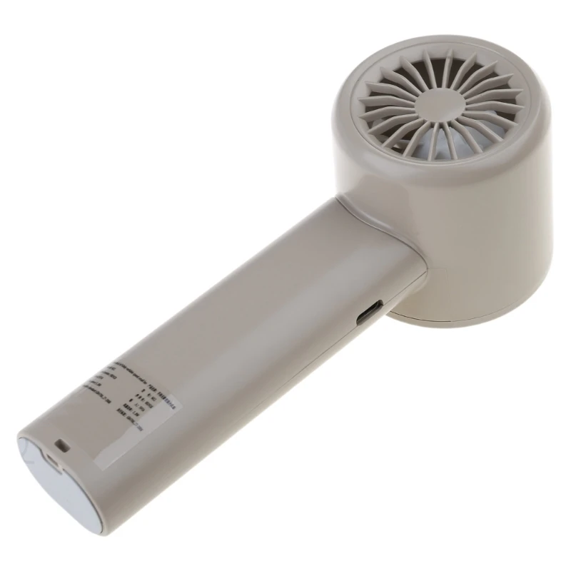 مروحة محمولة قابلة لإعادة الشحن بسرعة ستبليس شاشة ديجيتال جيب مروحة محمولة للسفر والمكتب والمنزل والتخييم في الهواء الطلق A0NC