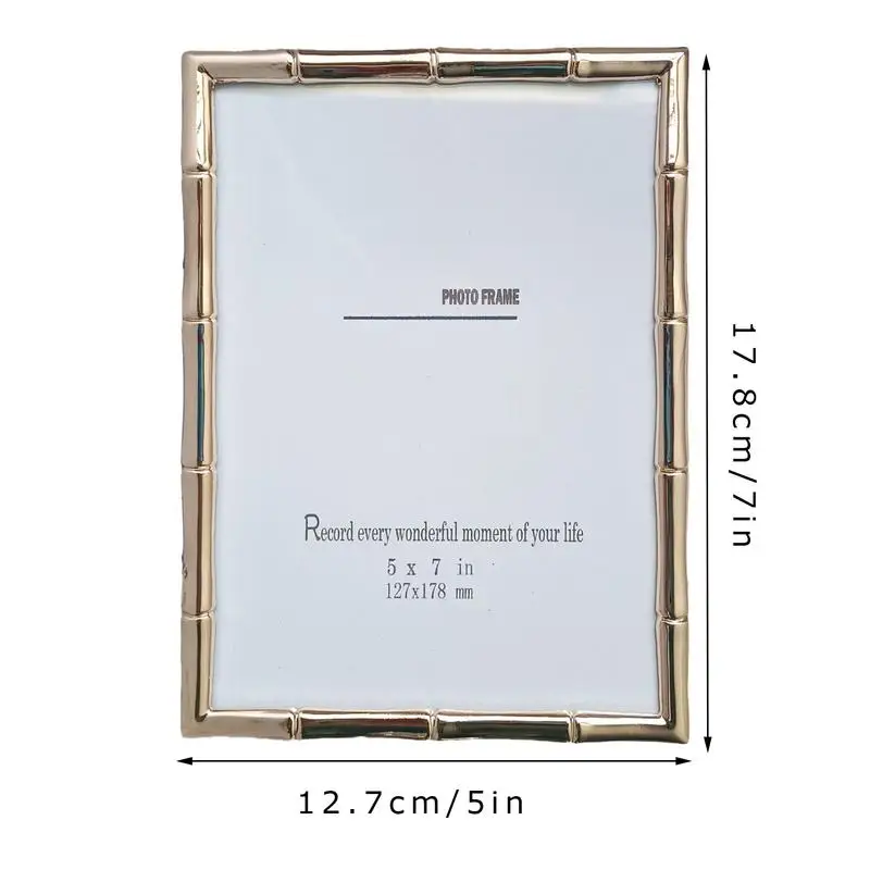 Golden Metal Photo Frame Stand Photo Frame Desktop Pendulum Decorative Frame Wall Decoration room photo decoration frame