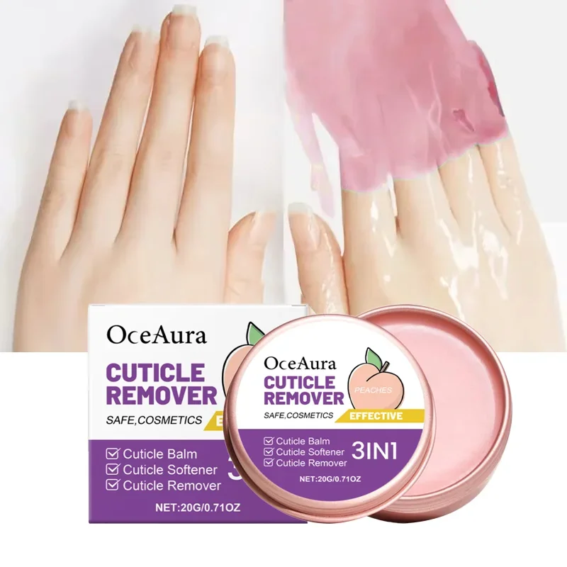 

Moisturizing Repair Exfoliating Peach Cuticle Cream - Nail Care Treatment Exfoliator With Nourishing Oils Anti-Drying Hydrating
