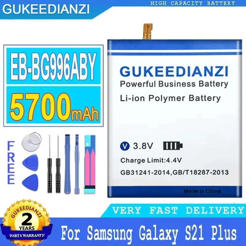 

Легкая замена премиум-класса для Samsung Galaxy S21 Plus S21Plus S21 + 5700 мАч аккумулятор для мобильного телефона EB-BG996ABY