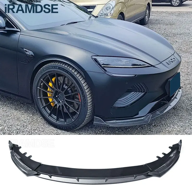 

Front Splitter for BYD Seal EV Bumper Spoiler Car Body Kit 2022 2023 2024 Glossy Black Skirts Accessories