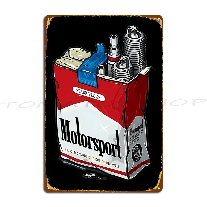 Spark Plugs Metal Plaque Poster Wall Mural Home Pub Wall Decor Character Tin Sign Poster