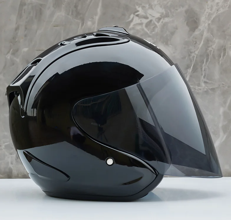 Ram4 الرائعة الأسود نصف خوذة الرجال والنساء دراجة نارية على الطرق الوعرة الصيف خوذة الإنحدار سباق الجبل الصليب كاسكو السعة #5