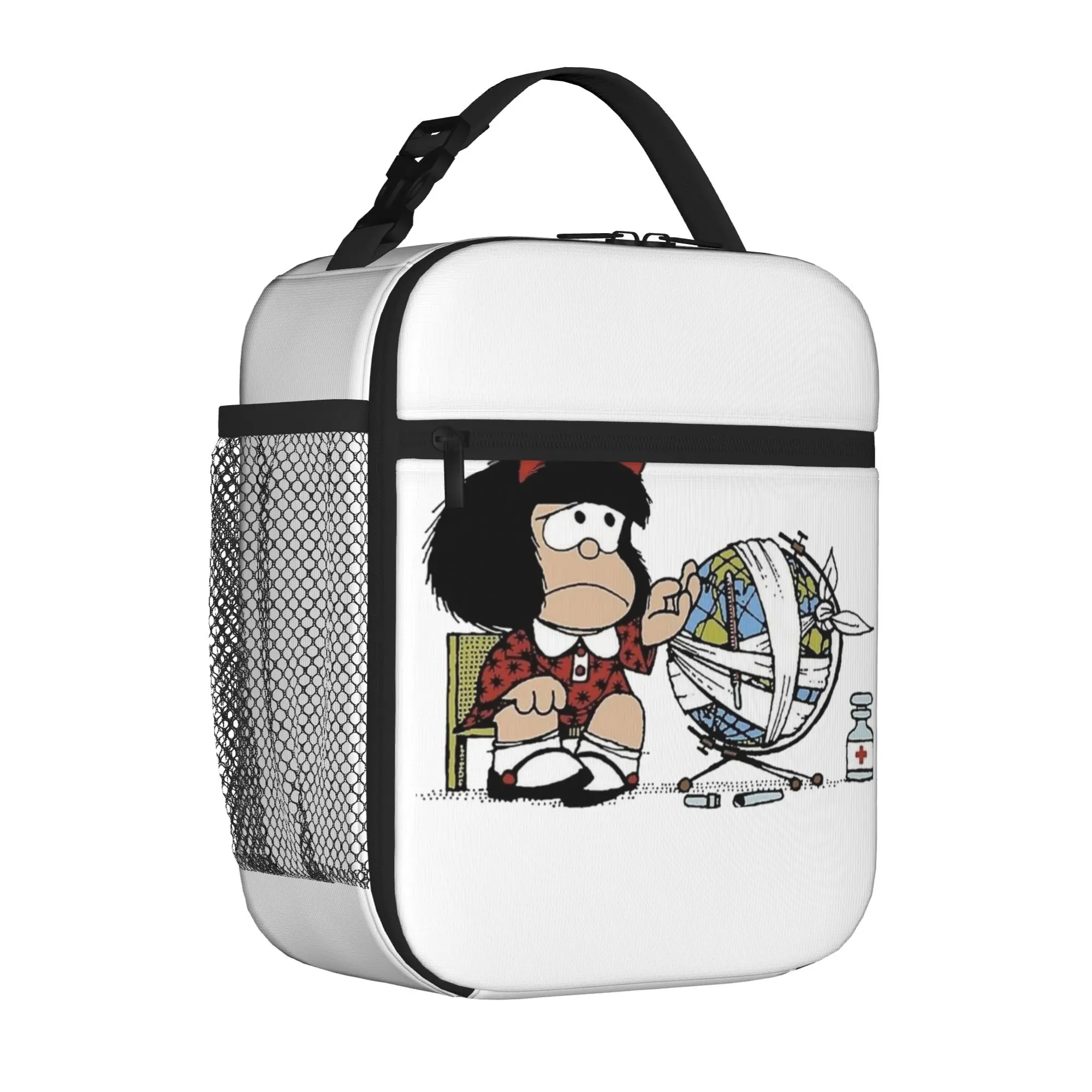 Cartoon M-Mafaldas Thermal Insulated Lunch Bags for School Comics Reusable Bento Box Thermal Cooler Lunch Boxes