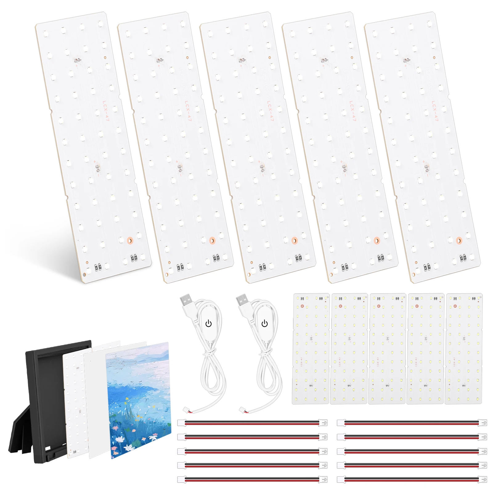 

Lithophane LED Backlight Board Kit Compatible with Bambu Lab A1/A1 mini/A1 mini Combo/P1P/P1S/P2S/X1C/X1E/H2D/H2S 3DPrint