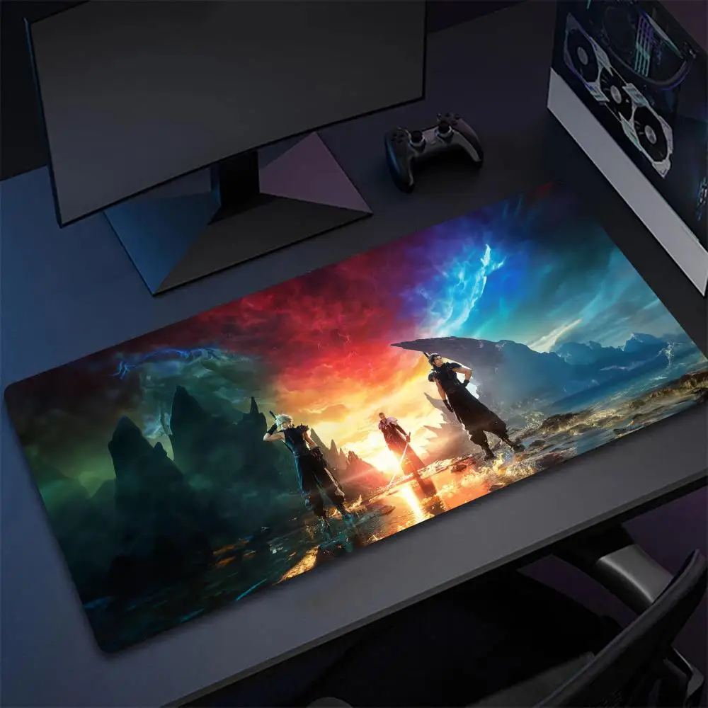 Cool Fighting Adventure Popular Final Fantasy VII Rebirth Video Game Mouse Pad Non-Slip Rubber Edge locking mousepads pc gaming