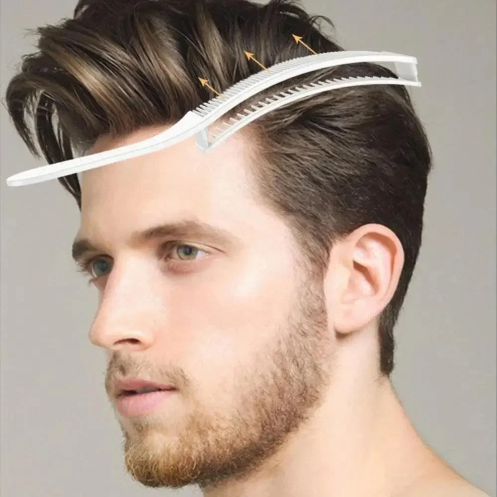 

Парикмахерские расчески для выцветания, новый стиль, профессиональная парикмахерская расческа для стрижки волос, изогнутая расческа для позиционирования, термостойкая расческа с плоским верхом, инструменты для волос