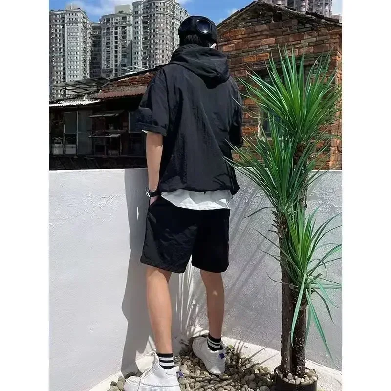 Summer Men Sets Golf Wear 2025 New Golf Suits Fashion Hooded Golf Short Sleeve+ Sports Shorts Two Piece Set Men's Golf Clothes - Image 5
