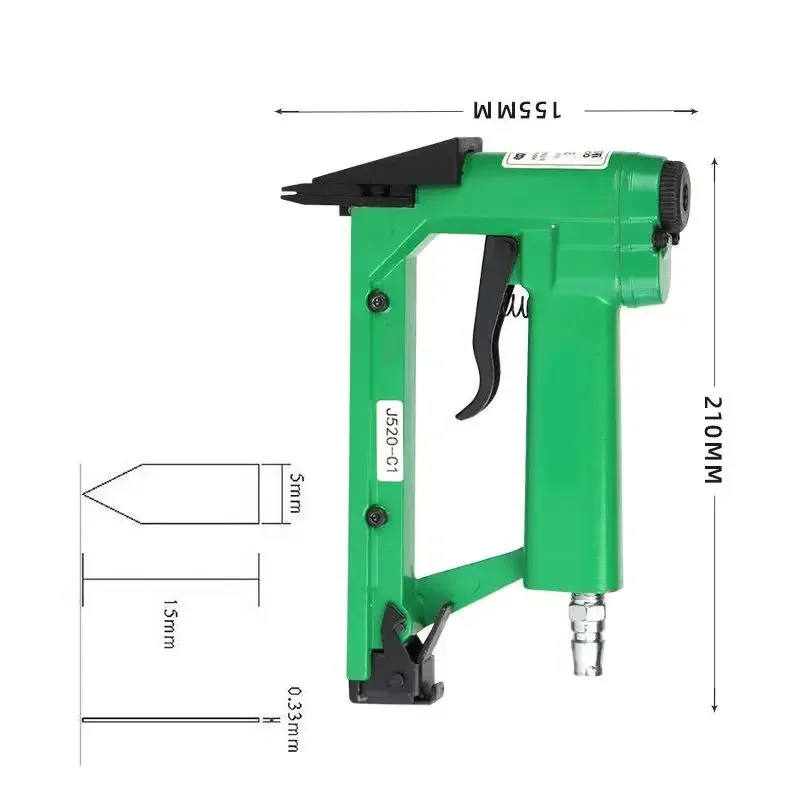 J520-C1 Pneumatic Nail Gun Cross Stitch Photo Frame Slicing Nail Photo Frame Backboard Fixing Tool Pneumatic Stapler