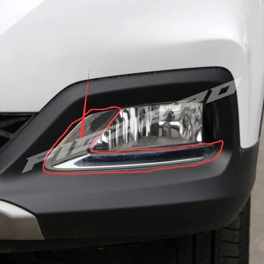 

Figzero Genuine Front Rear Fog Lamp Bar Front Bumper Fog Light Chrome Strip Trim for MG ZS