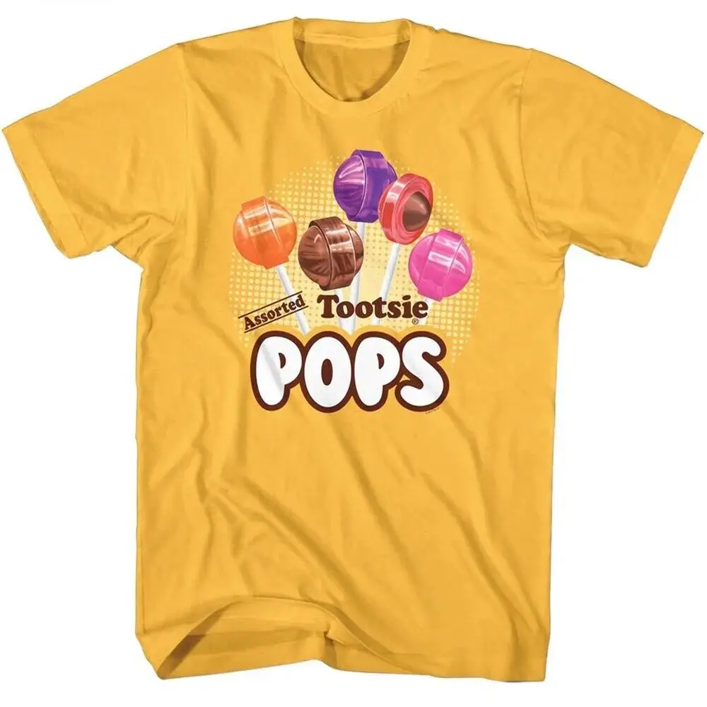 Tootsie Roll Pops Drop Roll T Shirt Candy Ginger Cotton SM - 2XL Merch