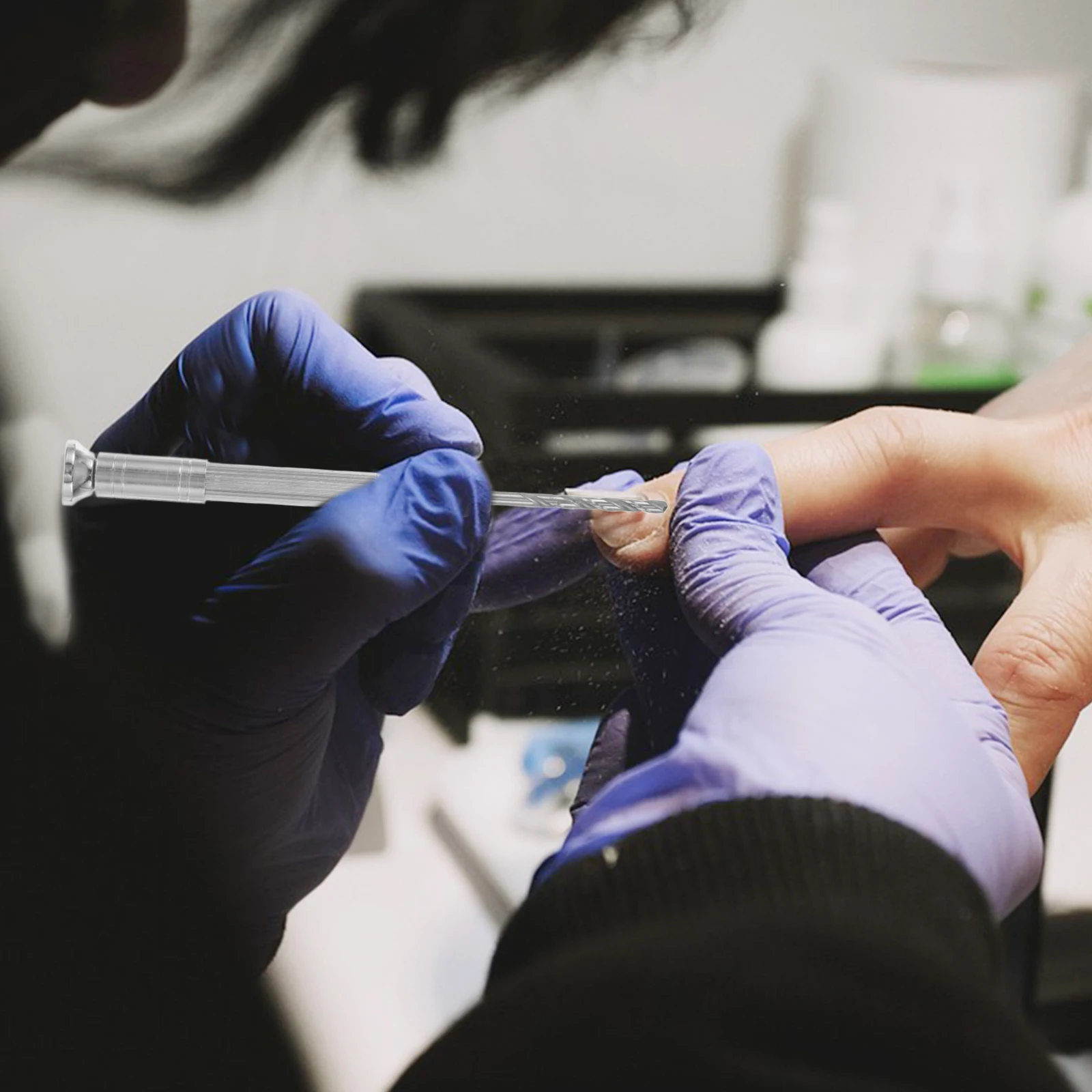 ชุดสว่านโลหะสำหรับทำเล็บ 1 ชุด พร้อมหัวเปลี่ยน อุปกรณ์เจาะเล็บอเนกประสงค์สำหรับทำจี้ ชุดอุปกรณ์ตกแต่งเล็บ