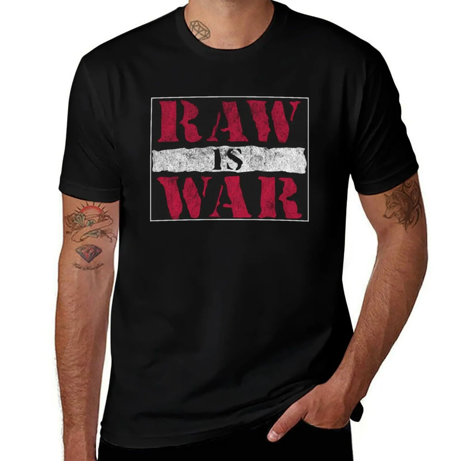 

Raw is War T-Shirt T-shirts man vintage sublime clothes for men