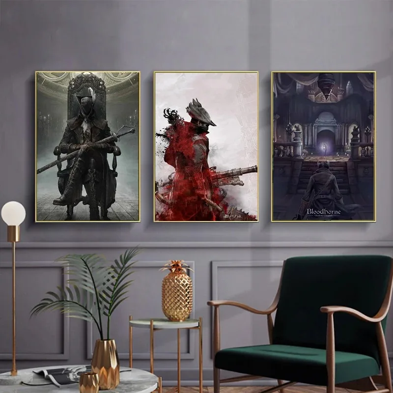 Unframed The Poster Decoration Painting of Bloodborne on HD Canvas Canvas Painting Art Posters and Prints Painting Pictures Art