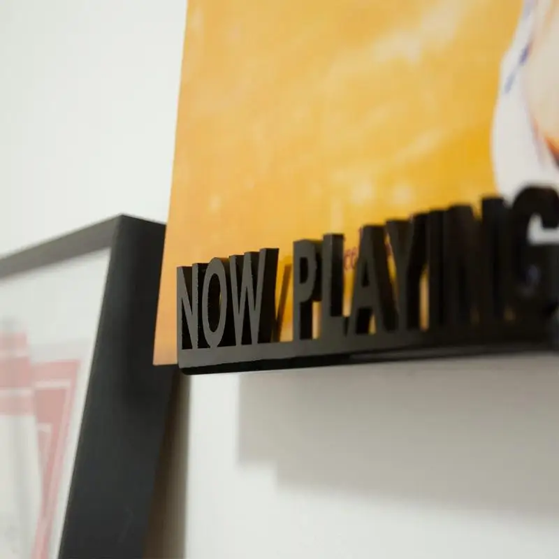 Acrylic Record Shelf Wall Mount Now Playing Wall Mount DVDs Record Display Stand Vinyl Record Shelf for Album Display Wall Decor
