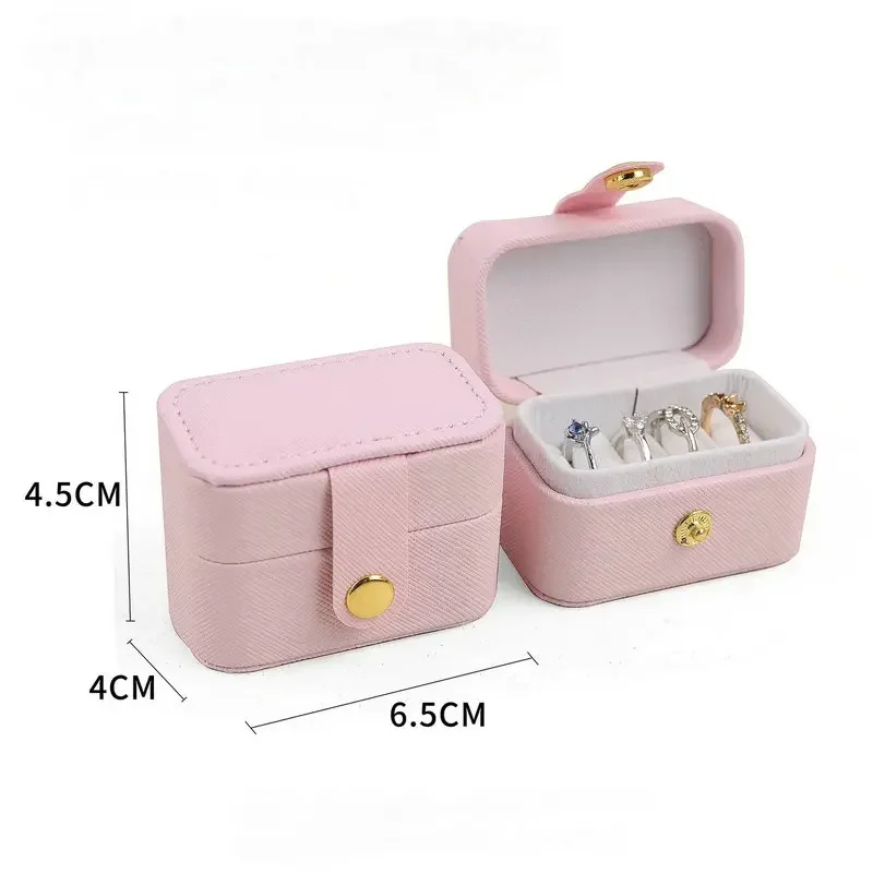 1PCS แบบพกพาเครื่องประดับออแกไนเซอร์กรณีกล่องเครื่องประดับขนาดเล็กมินิเครื่องประดับแหวนสำหรับหลายแหวนต่างหูสตั๊ด