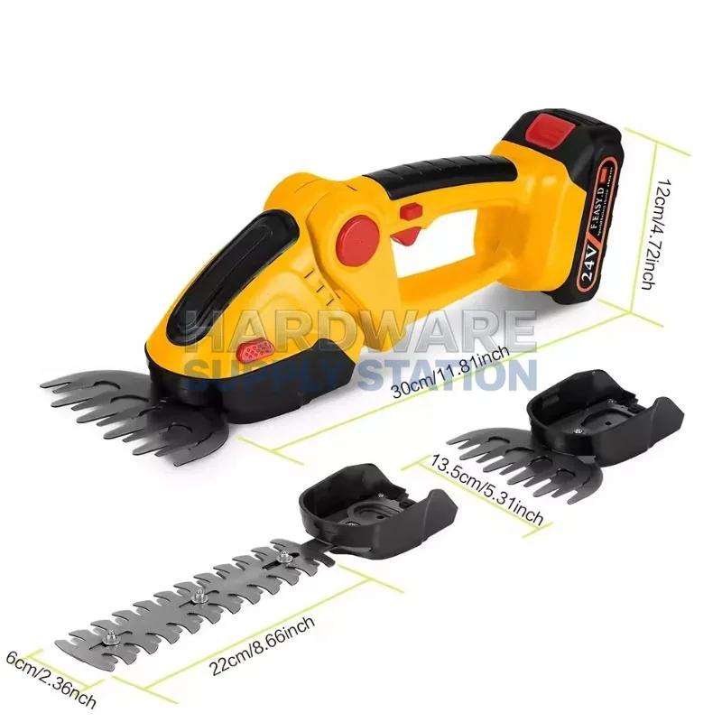 

1 Pc Wireless Rechargeable Trimmer Lightweight One-Hand Operation Green Belt Garden Hedge Pruning Grass Cutting Tool