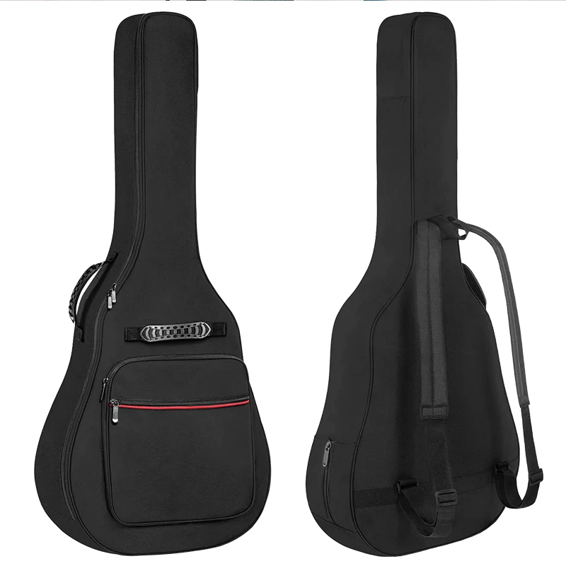 

Wholesale Guitar Cases Oxford Fabric Acoustic case Bag Double Shoulder Straps Padded Guitar Bag