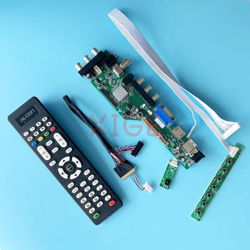 

Driver Controller Card Fit LTN140KT01-001/301 DVB Digital Signal 1600*900 DIY Kit USB+DHMI+VGA+2AV Laptop Matrix 40-Pin LVDS 14"