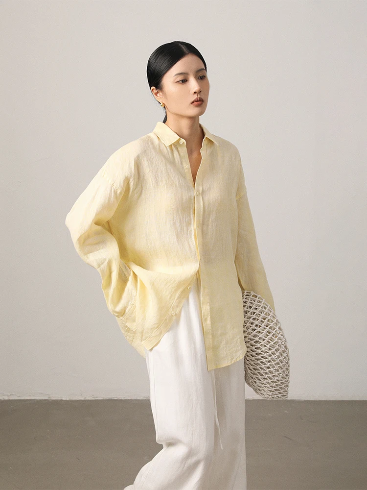 

Льняная ткань Vimore 100%, легкая, свободного кроя, с защитой от солнца, в стиле кантри, летняя, повседневная, женская, модная