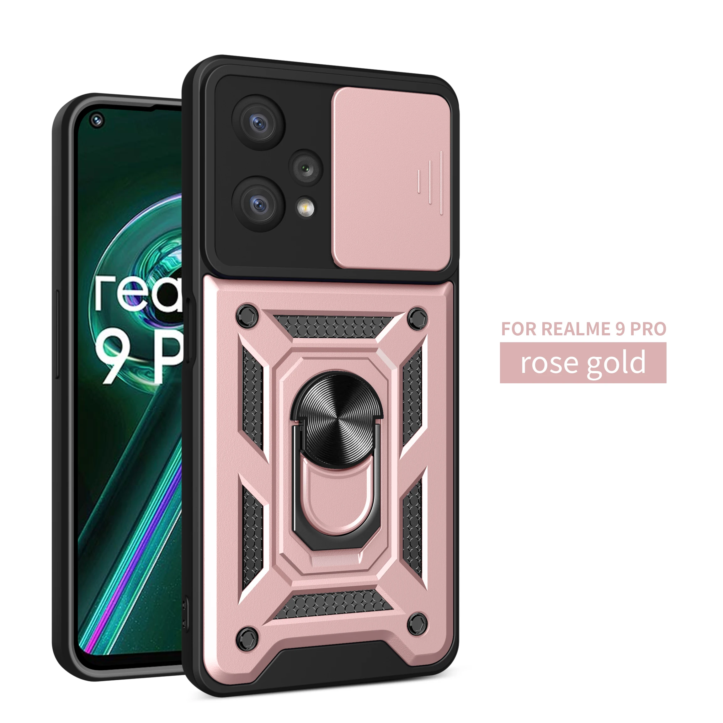 Shockproof Armor Case For OPPO Realme5 8 8i 9 10 Pro Plus 4G 5G Camera Lens Protection Fundas For OPPO Reno 10 11 Pro V13 V25 5G