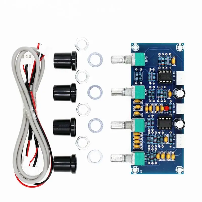 

X12A-XH-A901 Tone Board Preamp Pre-Amp With Treble Bass Volume Adjustment Pre-Amplifier Tone Controller For Amplifier Board