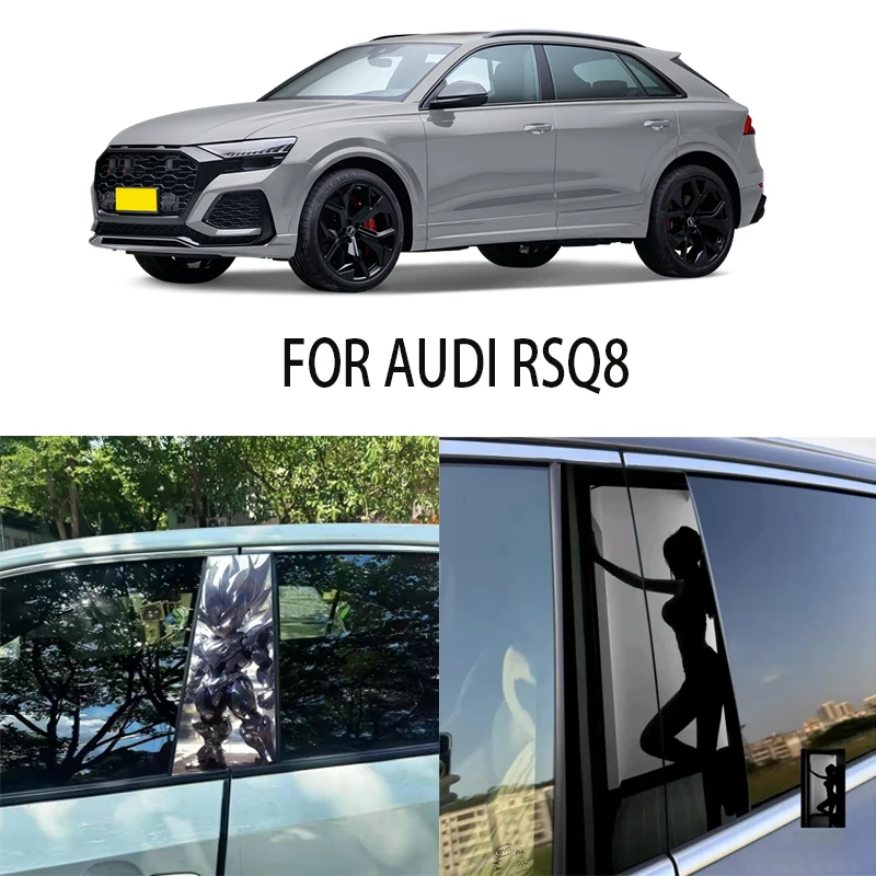 

Door Window Decoration Trims Pillar Posts Stickers Auto Styling for AUDI RSQ8 Car accessories