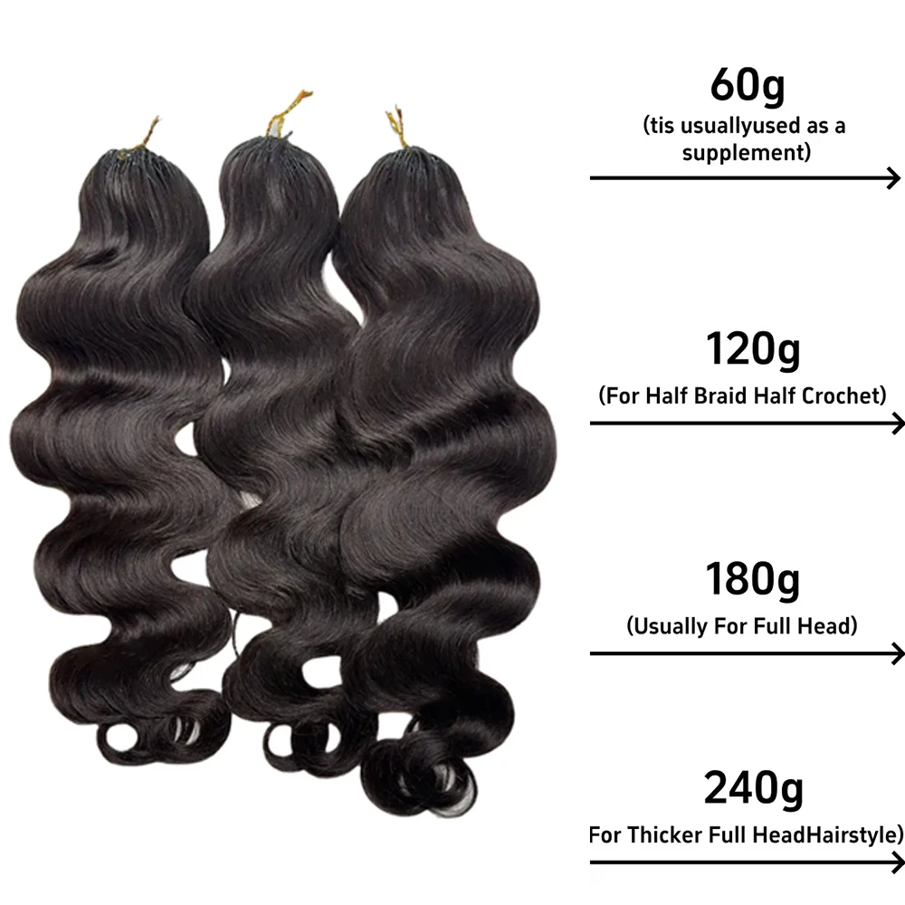 Extensões de Cabelo Humano 100% Pré-Separadas Sem Nós, Cabelo Virgem Indiano Ondulado, Pacotes de Cabelo com Efeito Pluma, Trança Boho Twist