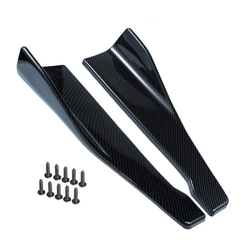 1 Paar Universal Auto Heckstoßstange Lippe Trim Schutz Auto Seitenschweller Abdeckung Auto Eckstoßstangenschützer mit Schrauben – Detail 6