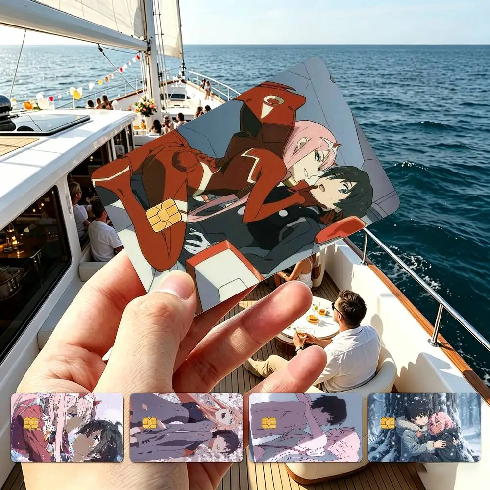 

Darling In The FranXX Anime Credit Card HD Stickers Small Chip Waterproof Sticker Game Card Decal Gift