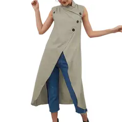 2022 Summer Women Long Shirts Cross Asymmetrical Summer Solid Color Single Breasted Tunic Top Streetwear Office Ladies Clothing