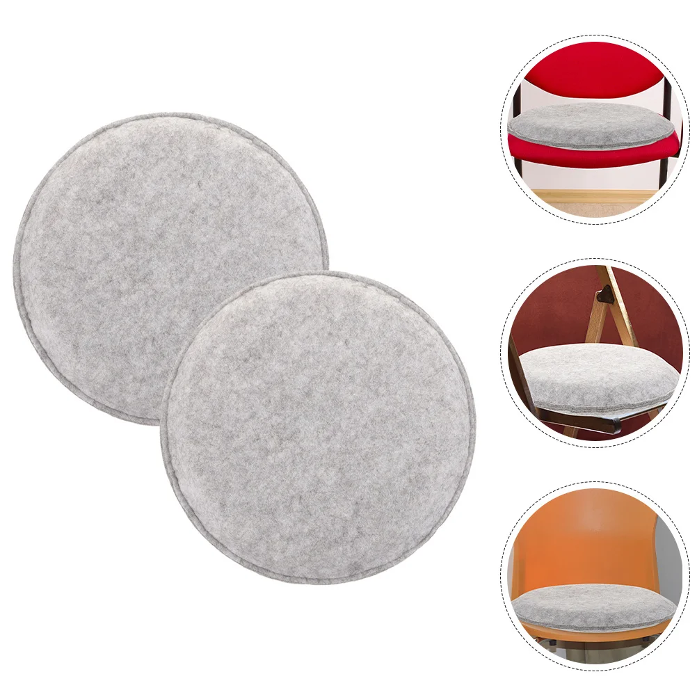 

2Pcs Felt Chair Cushion Skin-Friendly Supple Seat Pad for Desk Chair Garden Seat Posture Support Comfortable Sitting Mat