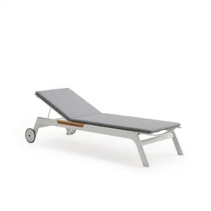 & Modern Outdoor Patio Sun Loungers Villa Portable Beach Pool Lounger Aluminum Sunbed for Hotel Resort