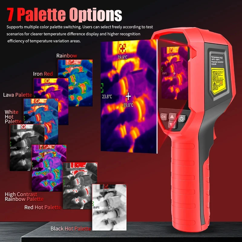 UNI-T UTi120S PLUS Thermal Camera Super Infrared Resolution 240x180 Handheld Thermal Imager Professional Thermal Imaging Camera view 2