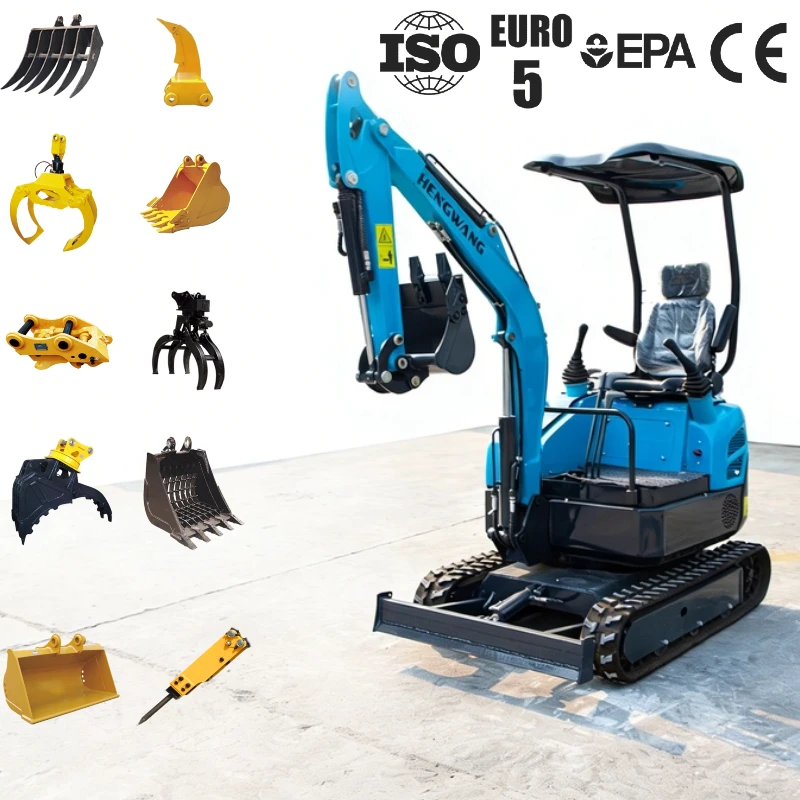 

Compact Small Digger 2.0 Ton Crawler Excavator for Garden Farm Personal Use Construction Landscaping with Attachments