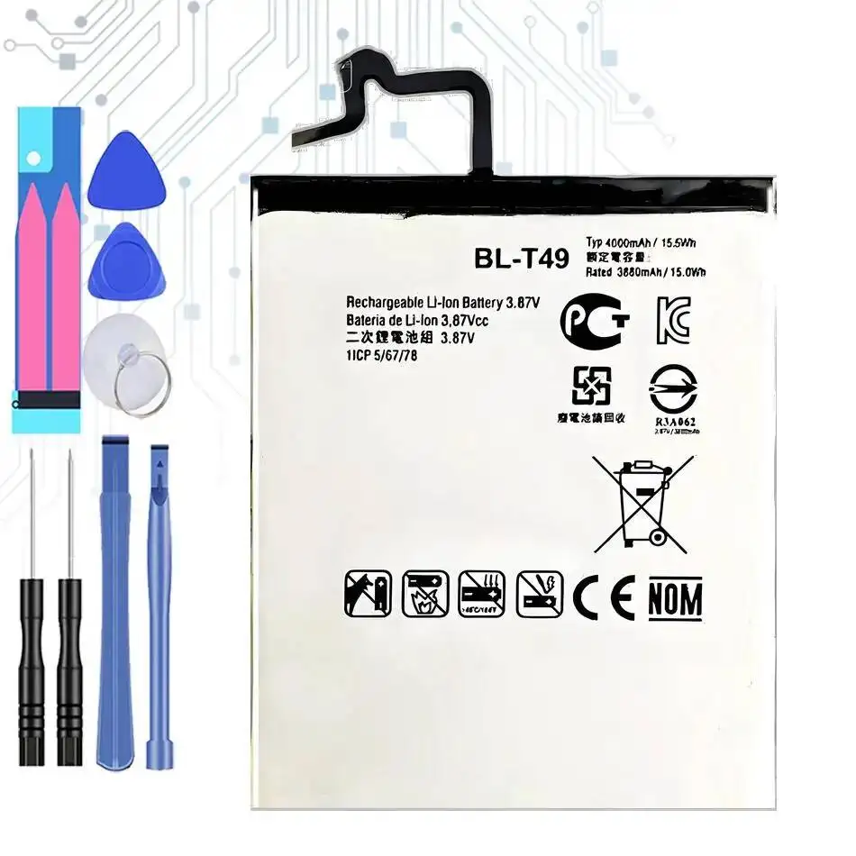 

Аккумулятор для мобильного телефона BL-T49 емкостью 4000 мАч с длительным сроком службы для LG K510, K51S, LM-K410BMW, LM-K510BMW, LM-K510HM