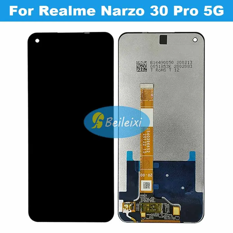 For Realme Narzo 30 Pro 5G RMX2117 LCD Display Touch Screen Digitizer Assembly For Realme Narzo 30 Pro LCD Replacement Parts