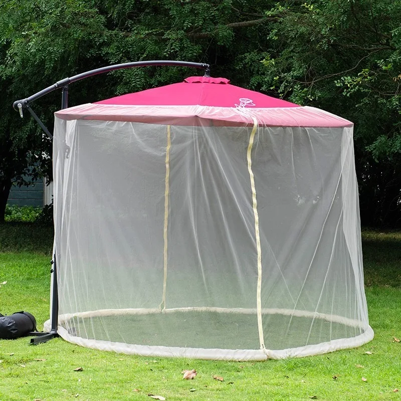 Outdoor Mosquito Net Parasol Garden Umbrella Anti-Mosquito Sun Mesh Cover