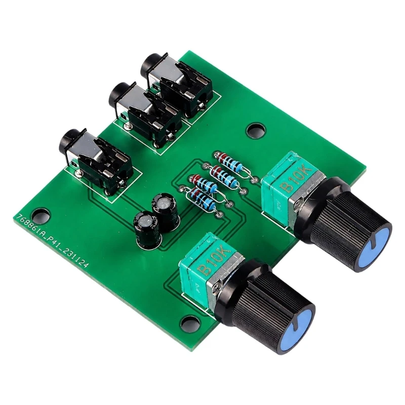 Passive Source Blending Board mit 3,5 mm Löchern, Audios Mixer Board Combiner Modul für zwei Tonsignale und einen Ausgang in – Detail 1