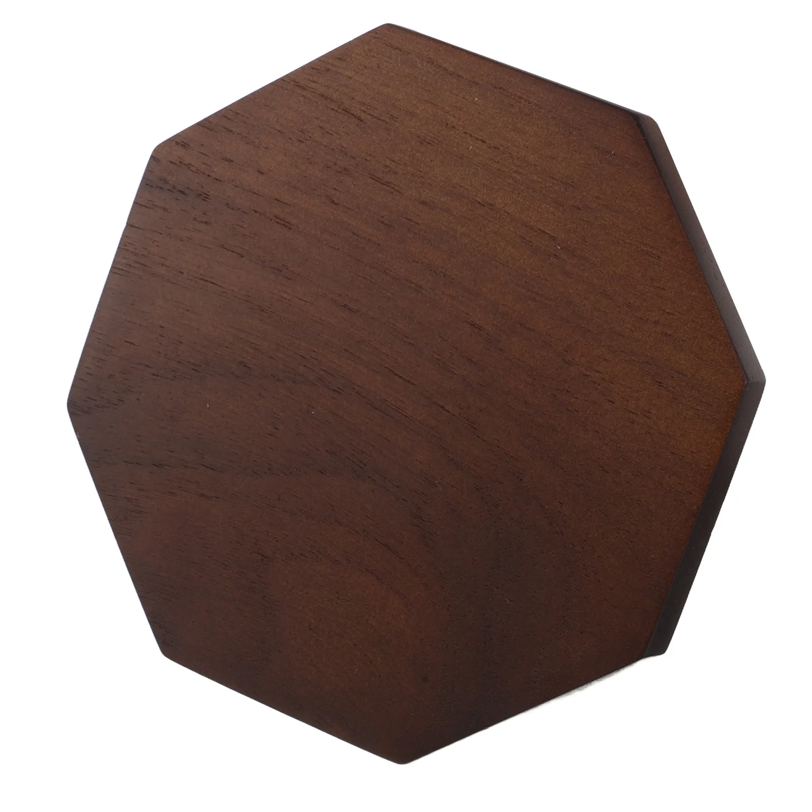 Solid Wood Display Base 4 Inch Polygonal Sturdy Platform for Action Figure Stand Collectibles Display Base Jewelry Organizer