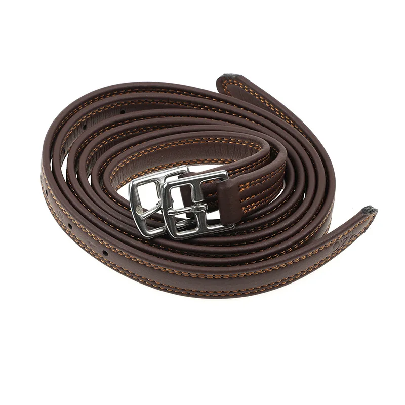 Harness Supplies British Saddle Microfiber Stirrup with 1.35 Long Stainless Steel Button [SD007]