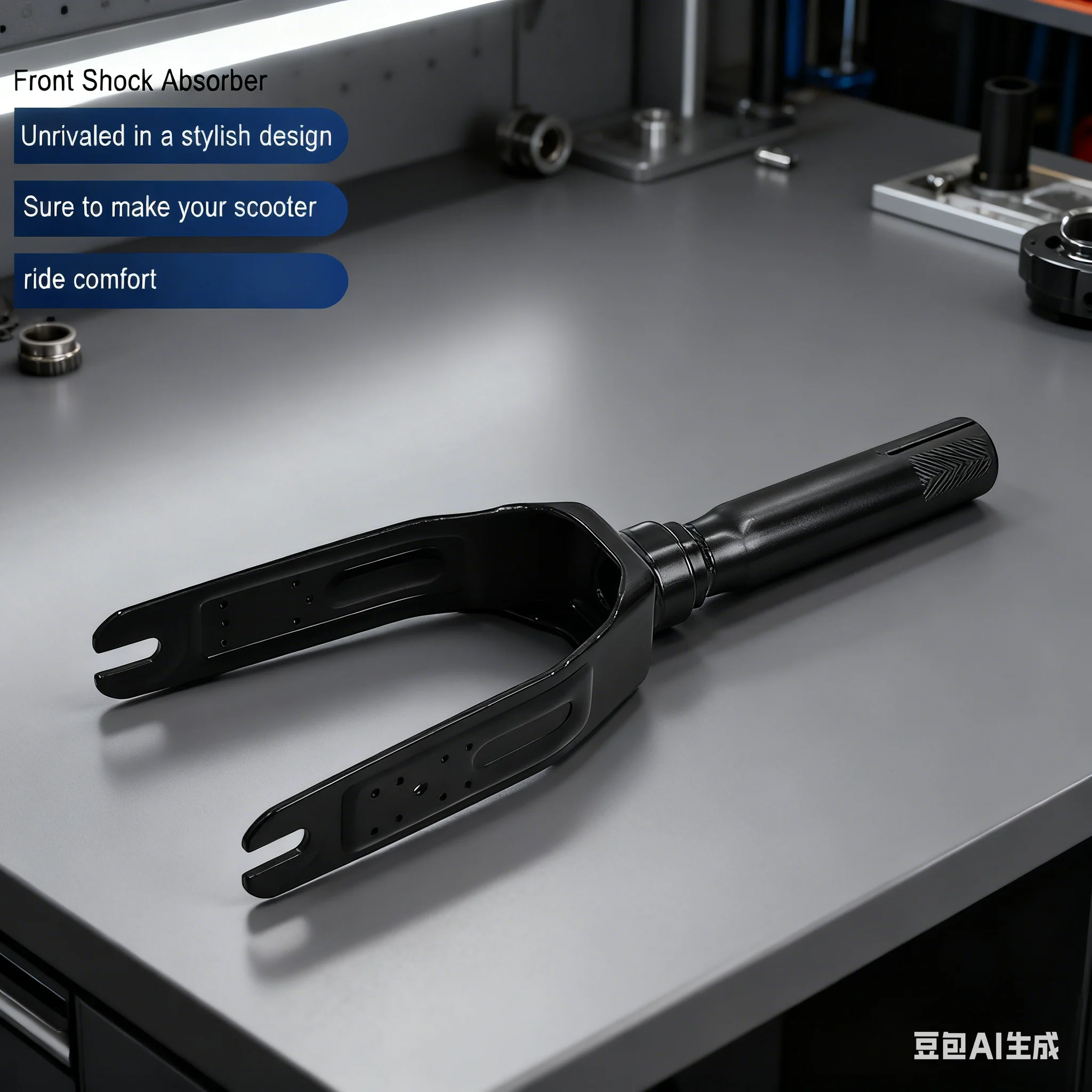 

FOR-XIAOMI FOR MI4 Electric Scooter Front Fork Wheel Bracket Assembly E-scooter Wheel Bracket Front Fork Kickscooter Parts